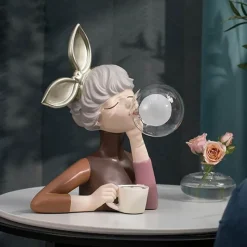 Glow u0026 Shade Beleuchtung-Couchtischlampe – Dekorative Harzbeleuchtung für Kaffeeliebhaber