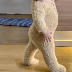 Kinder The Decor Haven Kinderwagen & Zubehör-Cozy Bear Baby-Overall – Weiches Plüsch-Outfit für Neugeborene