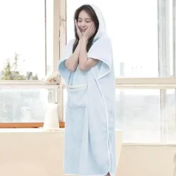 The Blissful Bath Badezimmer-Cozy Womens Hooded Bathrobe - Soft Comfortable Robe