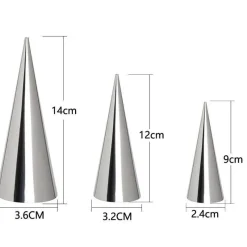 Tom Küche & Esszimmer-Croissant-Tütenwerkzeug – Teigdekorateur aus Edelstahl