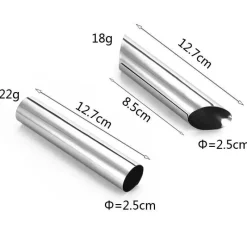 Tom Küche & Esszimmer-Croissant-Tütenwerkzeug – Teigdekorateur aus Edelstahl