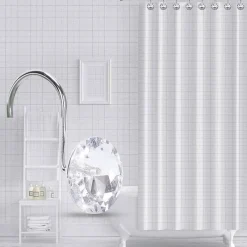 Aqua Essence Badezimmer-Crystal Ball Shower Curtain Hooks - Decorative Bathroom Accessories