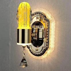 Comfort u0026 Style Beleuchtung-Crystal Flower Dimmbare Wandleuchte - Elegante Wohnraumbeleuchtung