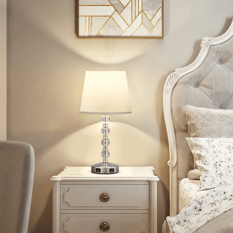 Glow u0026 Shade Beleuchtung-Crystal LED Table Lamp - Stylish Night Light