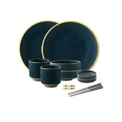 Elegance at the Table Küche & Esszimmer-Cyllene Porzellan-Geschirrset – Elegantes Esstischgeschirr