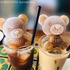 Deco Küche & Esszimmer-3D Bären-Eiswürfelform