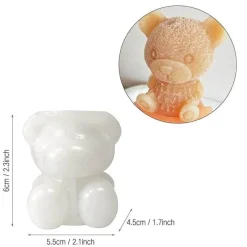 Deco Küche & Esszimmer-3D Bären-Eiswürfelform