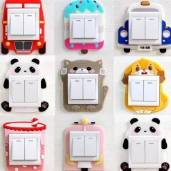 Comfort u0026 Style Gadgets Für Zuhause-3D Cartoon Tier Nachtlichtschalter Abdeckung - Leuchtende dekorative Kunst