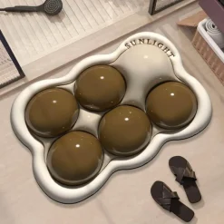 Soft Steps Badezimmer-3D Diatom Bath Mat - Water Absorbent Bathroom Rug