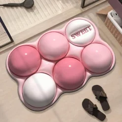 Soft Steps Badezimmer-3D Diatom Bath Mat - Water Absorbent Bathroom Rug