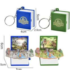 The Decor Haven Babyspielzeug-3D Dinosaurier Mini Schlüsselanhänger Spielzeug