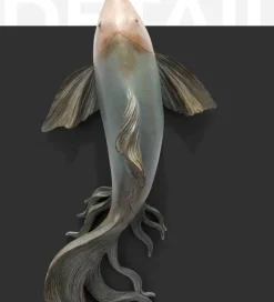 Comfort u0026 Style Wohndeko-3D Fisch Wandaufkleber - Modernes Feng Shui Harz Dekor