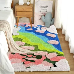 Soft Steps Badezimmer-3D Flocked Moss Mats - Realistic Greenery Decor