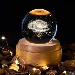 Comfort u0026 Style Beleuchtung-3D Galaxy Crystal LED Music Lamp - Rotating Night Light