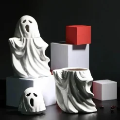 The Culinary Kit Küche & Esszimmer-3D Gruselige Geistertasse - Keramik Halloween Kaffeetasse