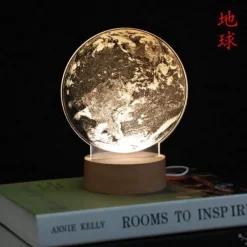 The Gilded Nest Beleuchtung-3D Moon Lamp - LED Night Light for Atmosphere