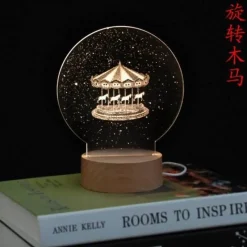 The Gilded Nest Beleuchtung-3D Moon Lamp - LED Night Light for Atmosphere