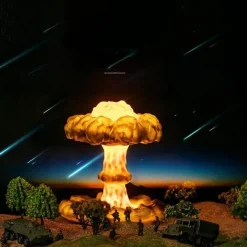 Comfort u0026 Style Beleuchtung-3D Mushroom Cloud Night Lamp - Creative Home Decor Lighting