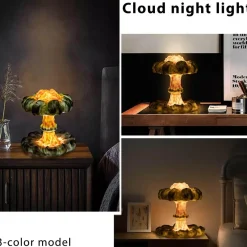 Comfort u0026 Style Beleuchtung-3D Mushroom Cloud Night Lamp - Creative Home Decor Lighting