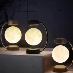 Willow u0026 Whim Beleuchtung-3D Schwebende Mondlampe - Magnetisch schwebendes Nachtlicht