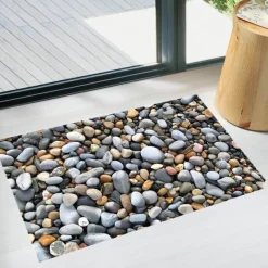 The Blissful Bath Badezimmer-3D Stone Floor Stickers - Decorative Bathroom Decals