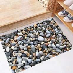 The Blissful Bath Badezimmer-3D Stone Floor Stickers - Decorative Bathroom Decals