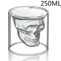 Cup Couture Küche & Esszimmer-3D Totenkopfglas - Doppelwandiger Trinkbecher
