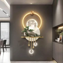 The Decor Haven Beleuchtung-3D Tropische LED-Wandlampe - Künstlerischer Akzent für die Inneneinrichtung