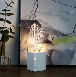 Comfort u0026 Style Beleuchtung-3D wiederaufladbare LED-Nachtlampe – stilvolle Wandleuchte