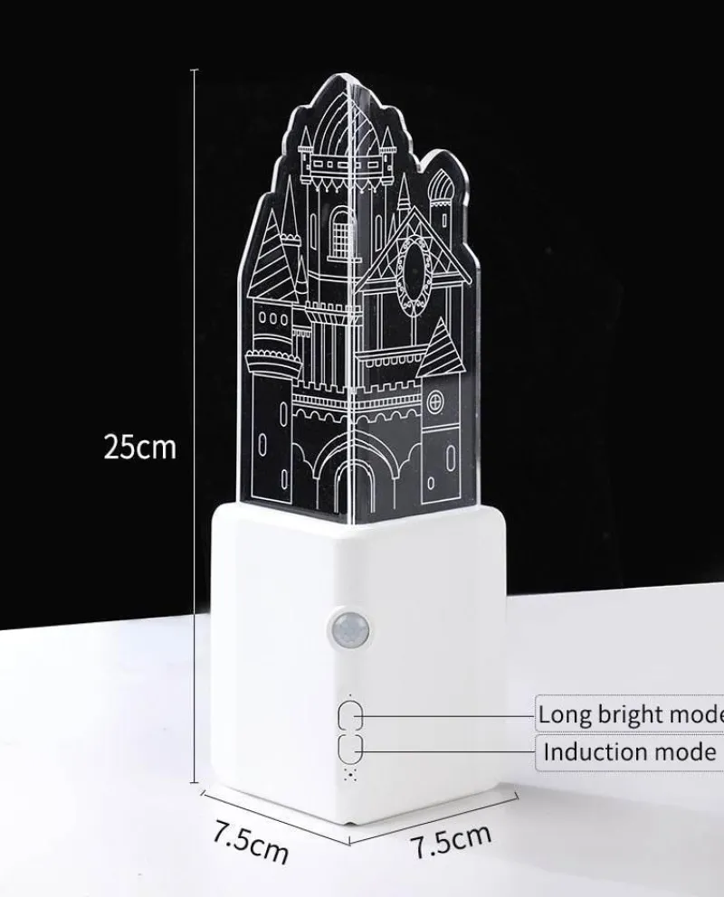 Comfort u0026 Style Beleuchtung-3D wiederaufladbare LED-Nachtlampe – stilvolle Wandleuchte