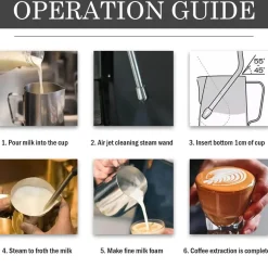 Tom Küche & Esszimmer-Dampfdüse aus Edelstahl – Zubehör für Breville-Espressomaschinen