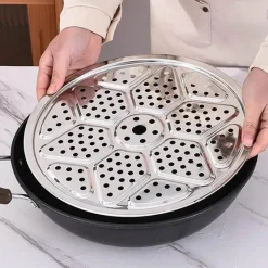 Tom Küche & Esszimmer-Dampfgarer aus Edelstahl zum Kochen von Brötchen, Mais und Eiern – langlebiges Küchenutensil