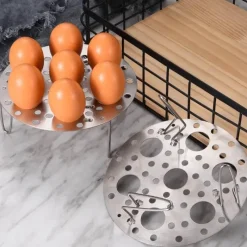 Tom Küche & Esszimmer-Dampfgarer für Teigtaschen, Eierhalter aus Edelstahl – Multifunktionales Kochzubehör