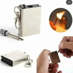 The Outdoor Vault Camping-Werkzeuge|Camping Im Freien-Dauerfeueranzünder aus Edelstahl – langlebige Streichholz-Alternative