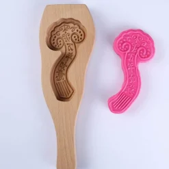 The Culinary Kit Küche & Esszimmer-3D-Backformen aus Holz – dekorative Gebäckbackwerkzeuge