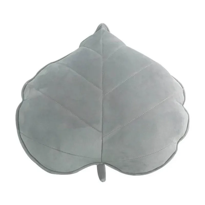 Pillow Haven Bettzeug-3D-Blatt-Plüschkissen – weiches Wurfkissen für Zuhause und Auto