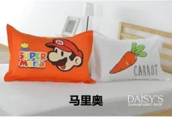 Plush Perch Bettzeug-3D-Cartoon-Kissenbezüge – Lustige dekorative Bezüge aus Baumwolle