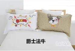 Plush Perch Bettzeug-3D-Cartoon-Kissenbezüge – Lustige dekorative Bezüge aus Baumwolle