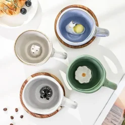 Plates u0026 More Küche & Esszimmer-3D-Cartoon-Tier-Kaffeetassen – Einzigartige handgemachte Geschenkideen