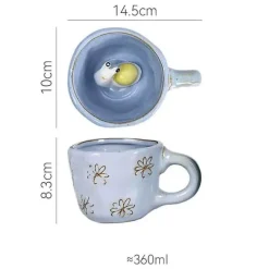 Plates u0026 More Küche & Esszimmer-3D-Cartoon-Tier-Kaffeetassen – Einzigartige handgemachte Geschenkideen