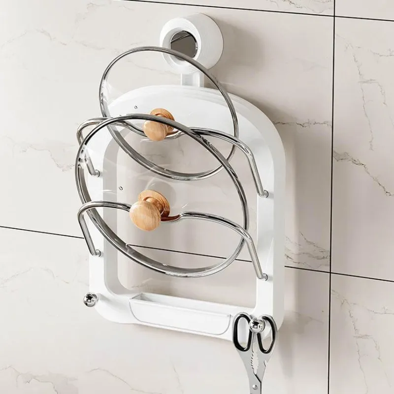 Space Savvy Küche & Esszimmer-Deckel-Organizer zur Wandmontage – Küchenaufbewahrung für Töpfe und Pfannen