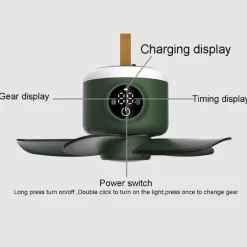 Trail u0026 Beyond Camping-Werkzeuge|Gadgets Für Zuhause-Deckenventilator-Luftkühler mit Fernbedienung - Einstellbarer intelligenter Ventilator
