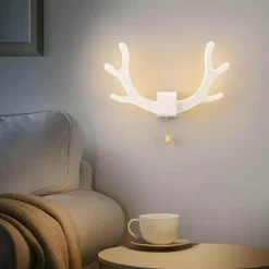 Comfort u0026 Style Beleuchtung-Deer Antler Wall Lamp with Motion Sensor - Creative Home Decor Lighting