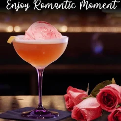 The Culinary Kit Küche & Esszimmer-3D-Eisform in Rosenform – großer, eleganter Eiswürfelbereiter