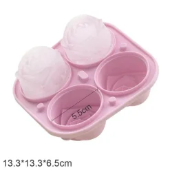 The Culinary Kit Küche & Esszimmer-3D-Eisform in Rosenform – großer, eleganter Eiswürfelbereiter