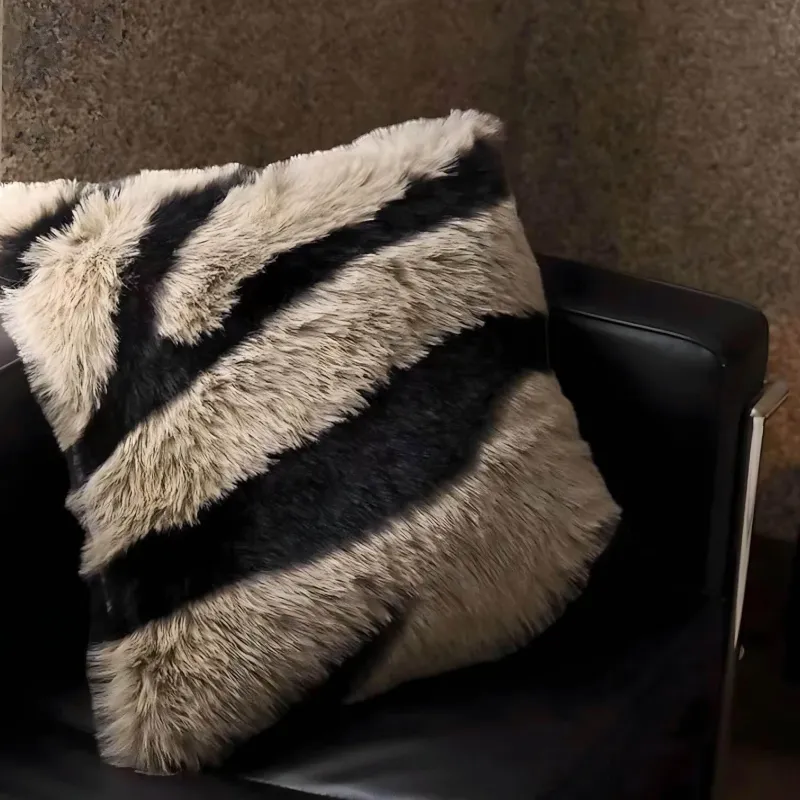 Cozy Cushions Bettzeug-Dekorative Kissen aus Kunstfell – Plüschkissen für die Inneneinrichtung