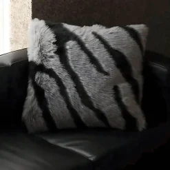 Cozy Cushions Bettzeug-Dekorative Kissen aus Kunstfell – Plüschkissen für die Inneneinrichtung