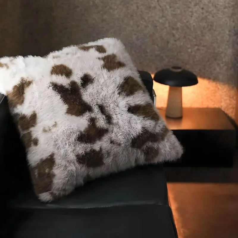 Cozy Cushions Bettzeug-Dekorative Kissen aus Kunstfell – Plüschkissen für die Inneneinrichtung
