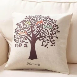 Cozy Haven Bettzeug-Dekorative Kissenbezüge mit Baummotiv – Niedliche Akzentbezüge für Zuhause