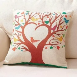 Cozy Haven Bettzeug-Dekorative Kissenbezüge mit Baummotiv – Niedliche Akzentbezüge für Zuhause